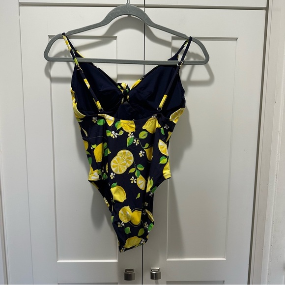 Tina Turk Lemon Print One Piece Swimsuit Size 6 - Picture 5 of 8